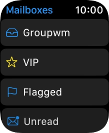 Press the required email account.