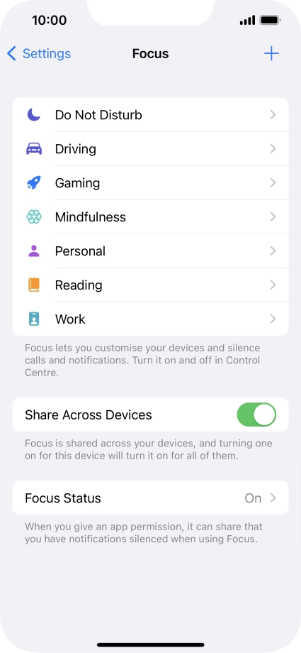 Press Do Not Disturb.