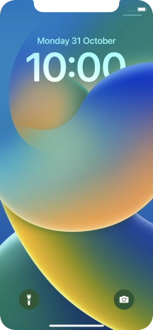 Slide your finger upwards starting from the bottom of the screen.