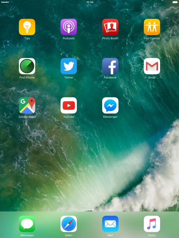 Press the Home key to return to the home screen.