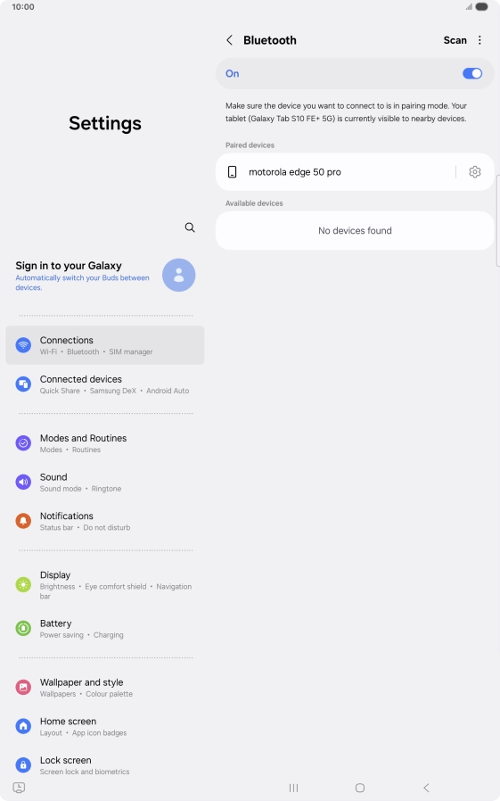 Press the Home key to return to the home screen.