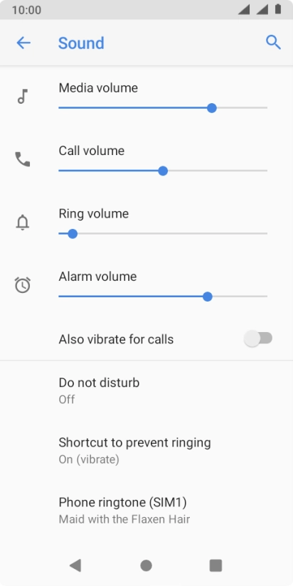 Press the Home key to return to the home screen.