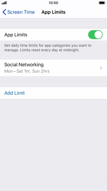 Press the required category.