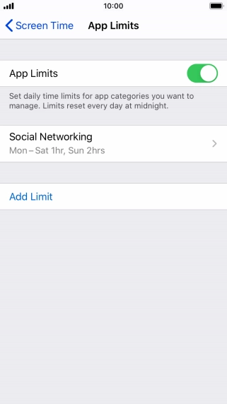 Press the required category.