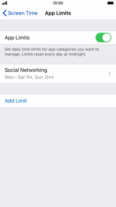 Press the required category.