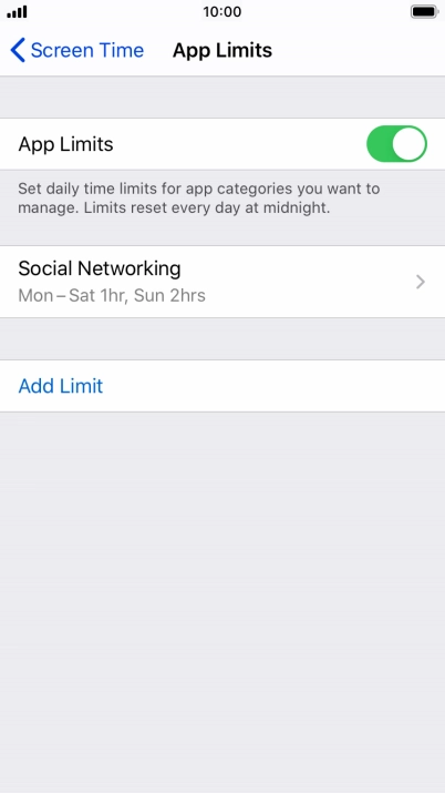 Press the required category.