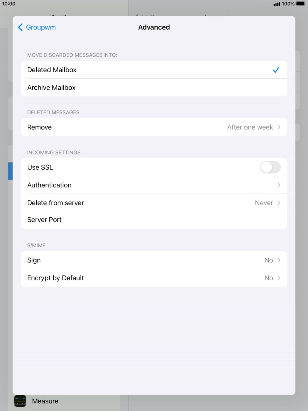 Press Authentication.