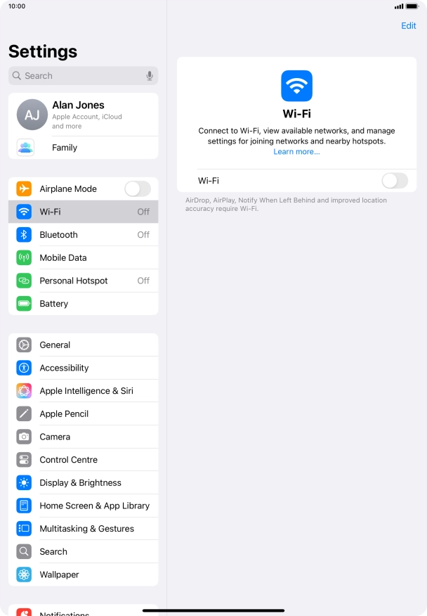 Press the indicator next to Press the indicator next to