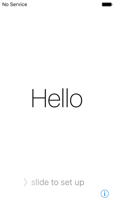 Slide your finger right on the screen.