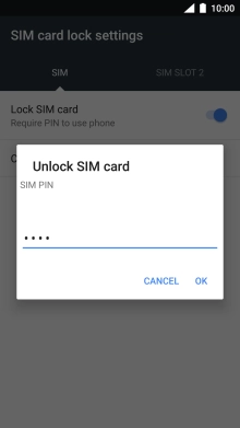 Key in your PIN and press OK.