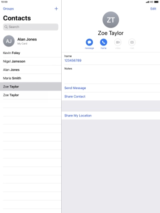 Press the Home key to return to the home screen.