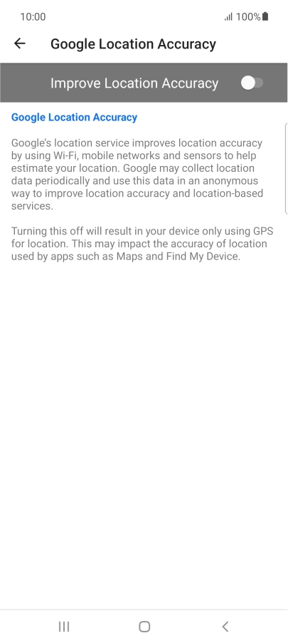 If you press the indicator next to 