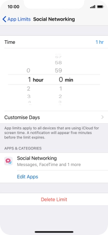 Press Customise Days.