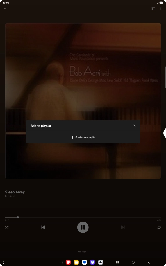 Press Create a new playlist. Press Create a new playlist.