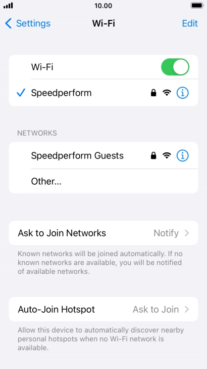 Press the Home key to return to the home screen.