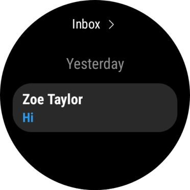 Press the required email message to read it.
