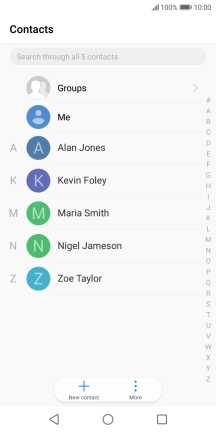 Press New contact.