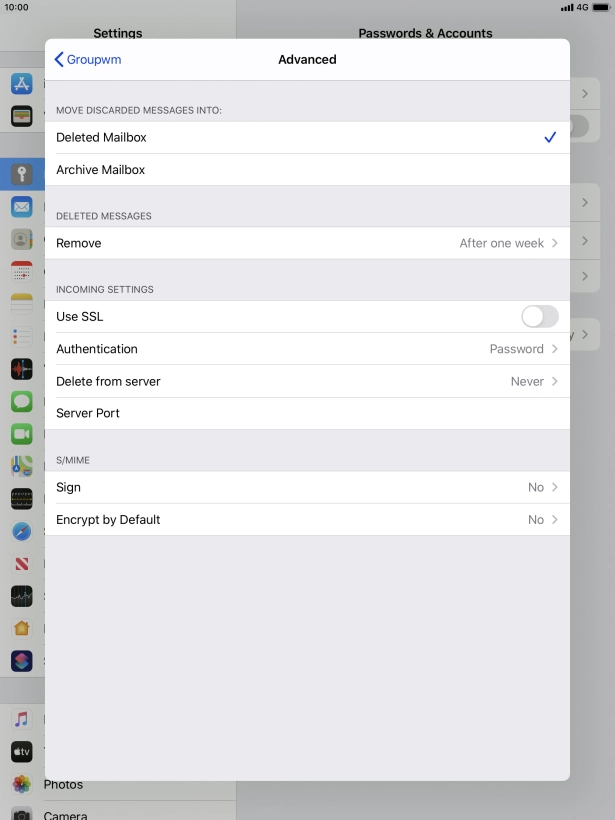 Press Authentication.