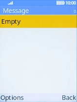 Press the Left selection key.