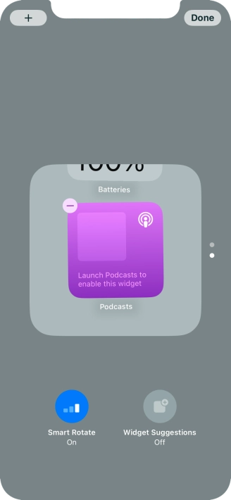Press Smart Rotate to turn the function on or off.