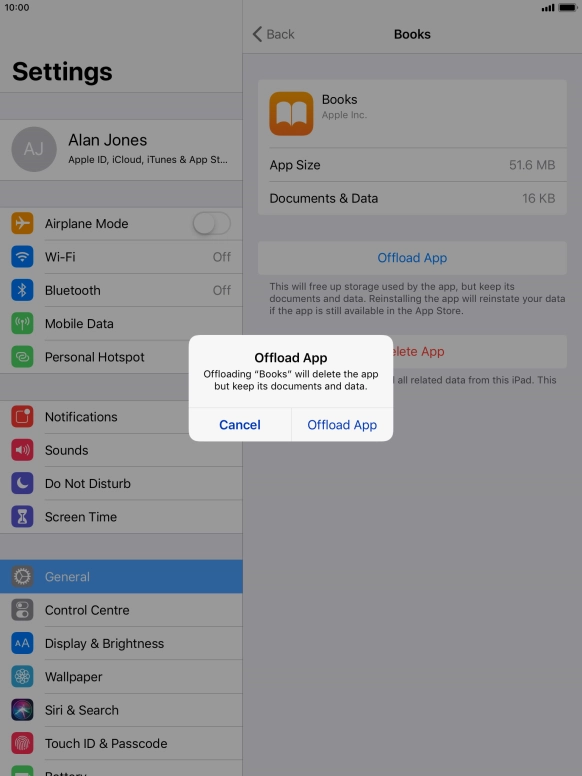 Press Offload App. Press Offload App.