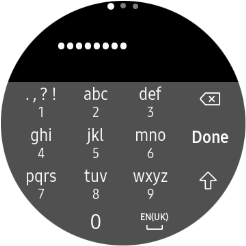 Key in the password for the Wi-Fi network and press Done. Key in the password for the Wi-Fi network and press Done.