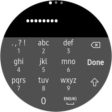 Key in the password for the Wi-Fi network and press Done. Key in the password for the Wi-Fi network and press Done.