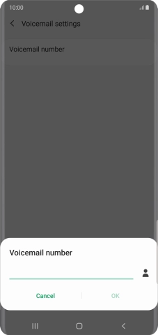 Key in +61414121121 and press OK.