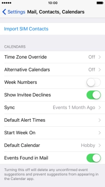 Press Import SIM Contacts.