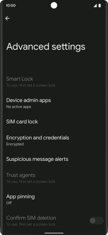 Press SIM card lock.