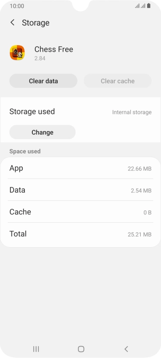 Press the Home key to return to the home screen.