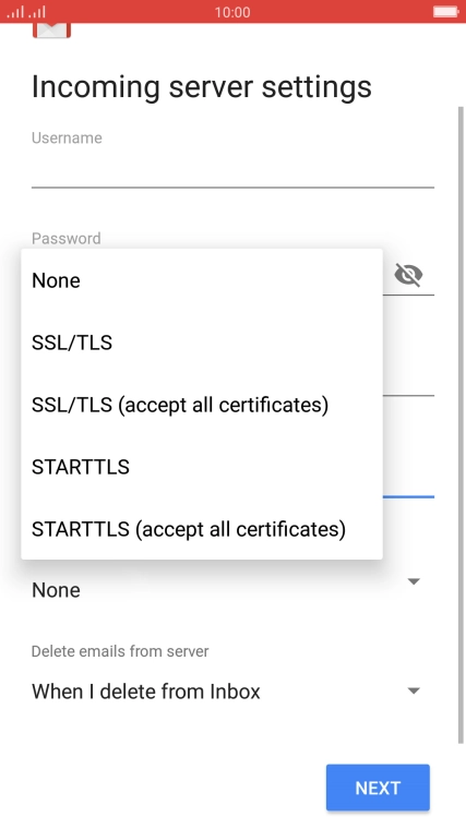 Press None to turn off the function.