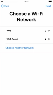 Press the required Wi-Fi network.
