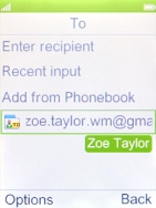 Press the Right selection key. Press the Right selection key.