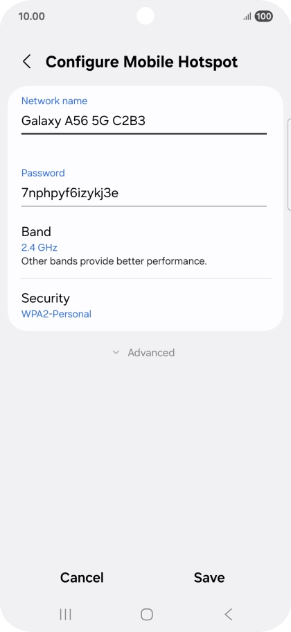 Press the field below Press the field below