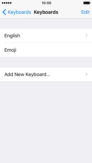 Press Add New Keyboard....