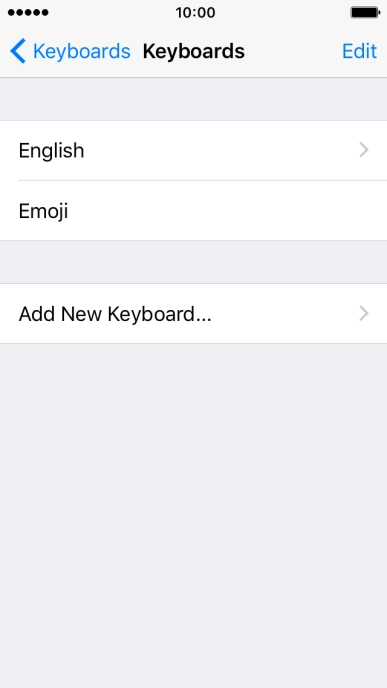 Press Add New Keyboard....