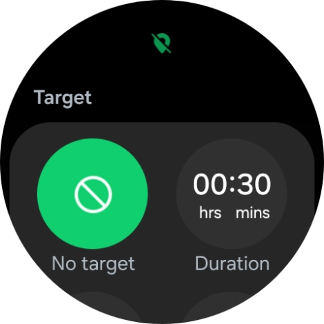 Follow the instructions on the screen to set the required goals.