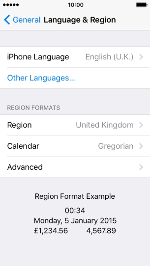 Press iPhone Language. Press iPhone Language.
