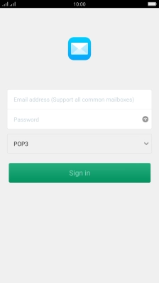 Press Email address (Support all common mailboxes) and key in your email address.