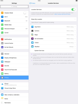 Press the indicator next to Press the indicator next to