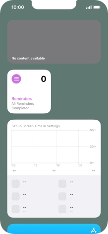 Press and hold the required Widget Stack.