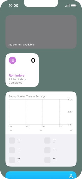Press and hold the required Widget Stack.