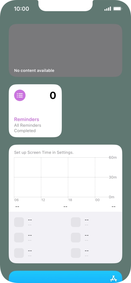 Press and hold the required Widget Stack.