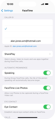 Press SharePlay. Press SharePlay.