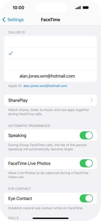 Press SharePlay. Press SharePlay.