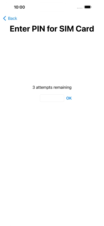 If your SIM is locked, key in your PIN and press OK.