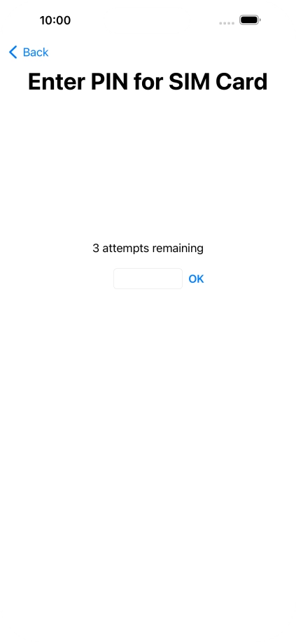 If your SIM is locked, key in your PIN and press OK.