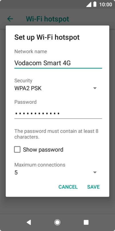 Press the drop down list below 