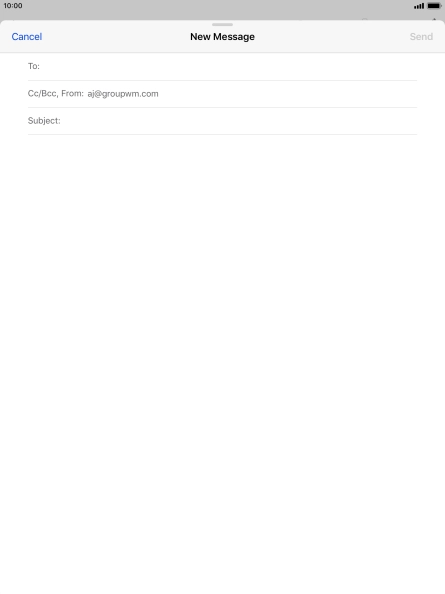 Press To and key in the first letters of the recipient's name.